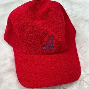 Kangol Red Textured Hat